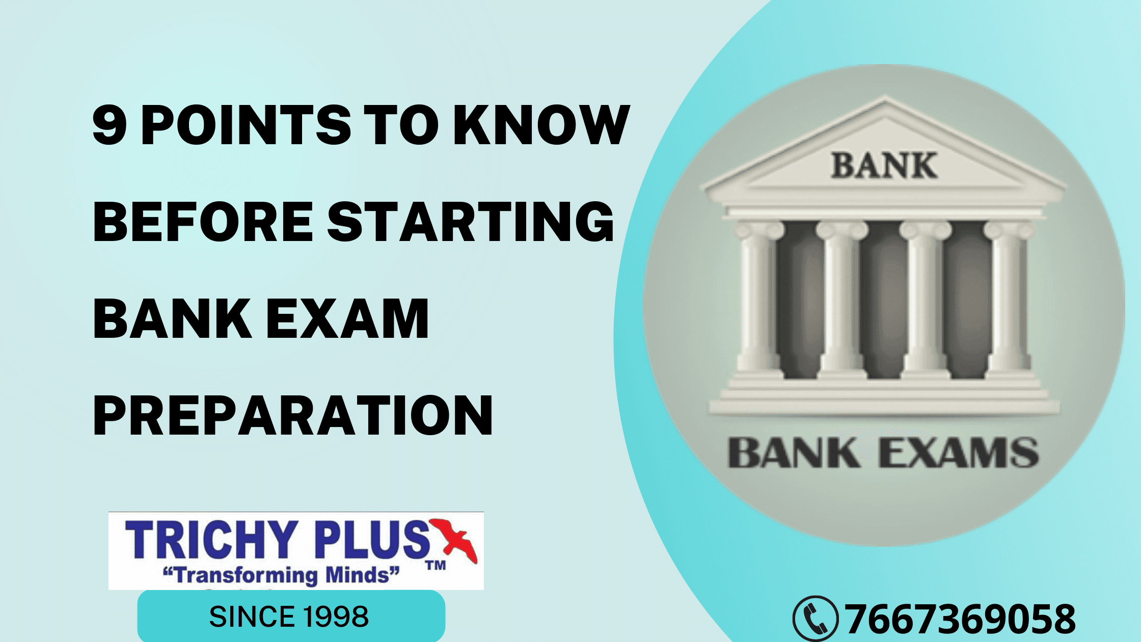 Bank Exam Preparation (9 points to know)