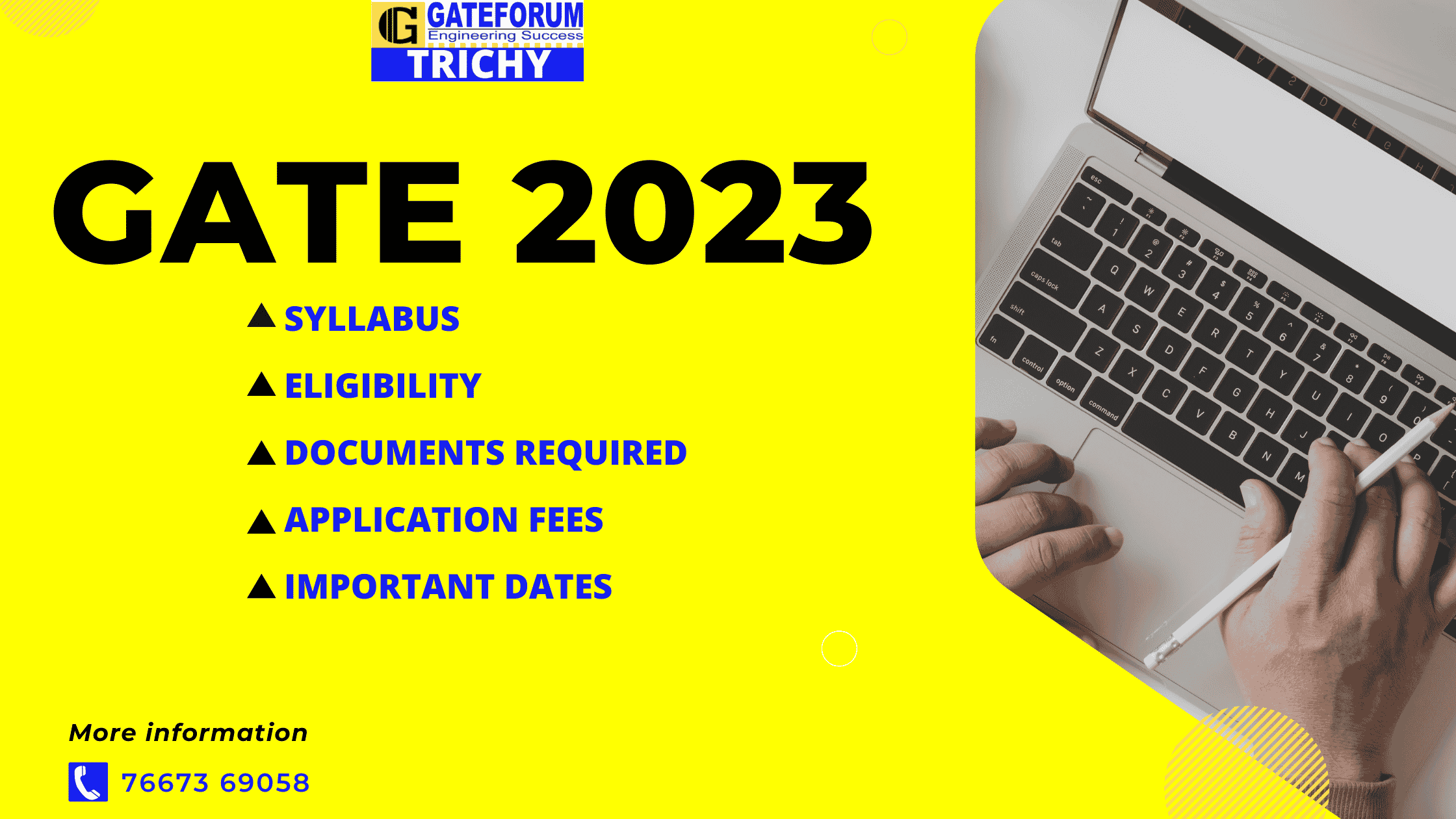 GATE 2023 Exam Igniting Success Syllabus, Dates, Notification