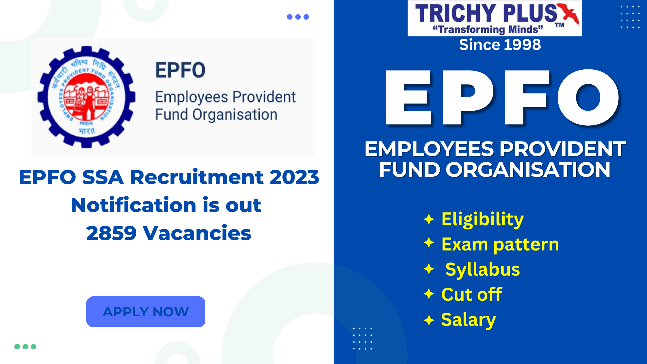 EPFO SSA Recruitment 2023 - Good Perks and Benefits